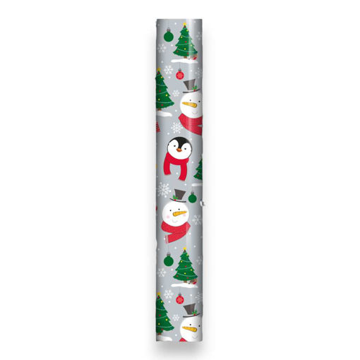 Picture of CHRISTMAS SNOWMAN GIFT WRAPPING ROLL 70CM X 7 METRE